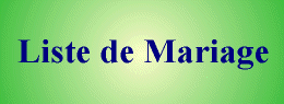 La liste de Mariage